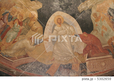 カーリエ博物館のフレスコ画　ハリストスの地獄降り 5302650