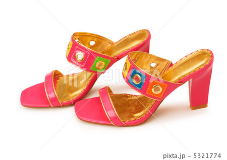 Woman shoes isolated on the white background Woman shoes isolated on the white background 5321774