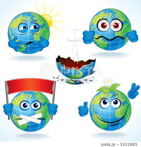 Cartoon Earth Icons #2 5322885