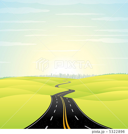 Highway Roadのイラスト素材