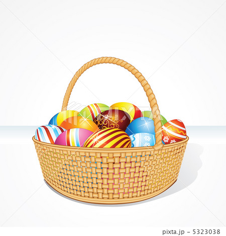 Easter Basket with Painting Eggs 5323038