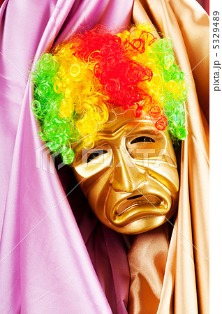 Theater concept with masked actor 5329489