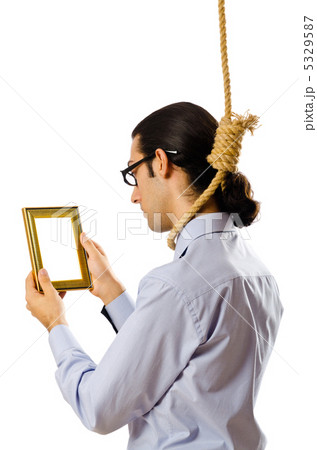Man with noose around his neck 5329587