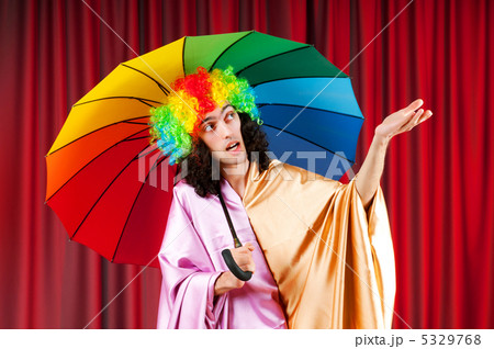 Theater concept with masked actor 5329768