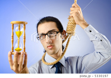 Man with noose around his neck 5330197