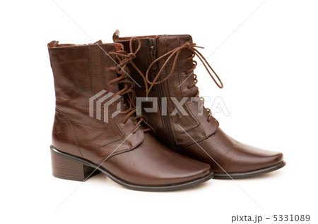 Brown boots isolated on the white background 5331089