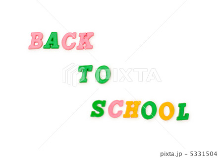 Back to school words isolated on the white 5331504