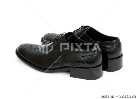 Black shoes isolated on the white background 5331538