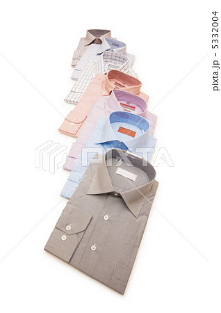 Various shirts isolated on the white background 5332004