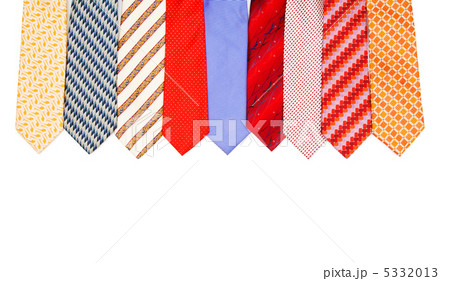 Selection of ties isolated on the white Selection of ties isolated on the white 5332013