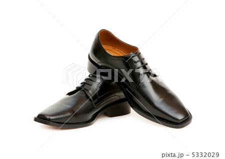 Black shoes isolated on the white background 5332029