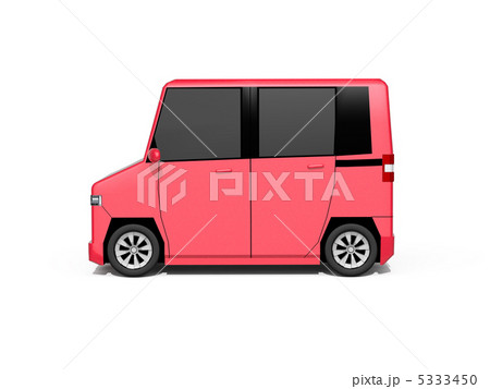 乗用車 軽自動車 側面のイラスト素材