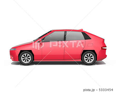 乗用車　ハイブリッド車　側面 5333454