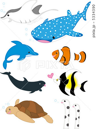 無料印刷可能魚 沖縄 海 イラスト 動物ゾーン