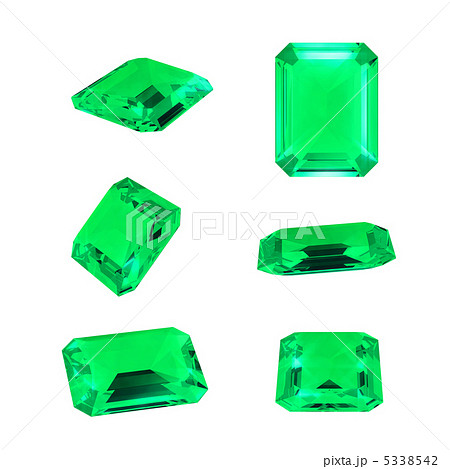 Emerald Green Whiteのイラスト素材 5338542 Pixta