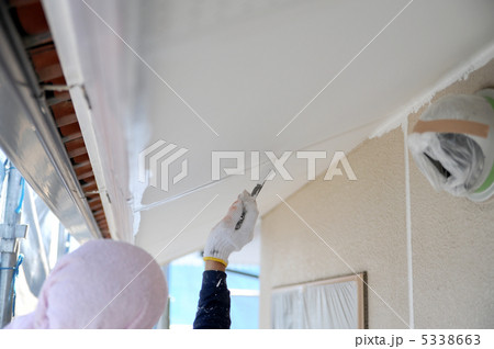 軒天上塗装工事 軒天上塗装工事 5338663