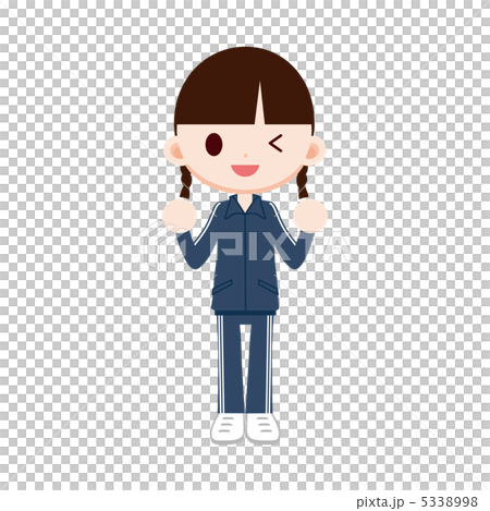 A girl in a dark blue jersey 5338998