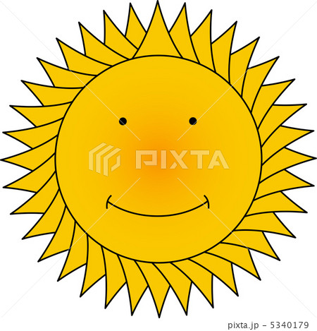 笑顔の太陽のイラスト素材