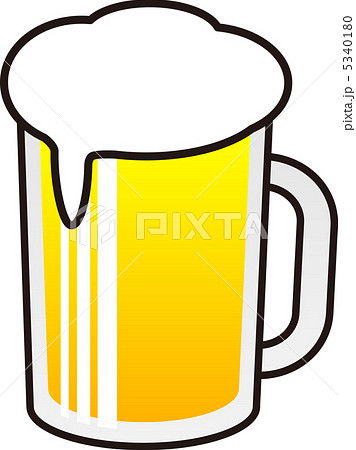 生ビールのイラスト素材