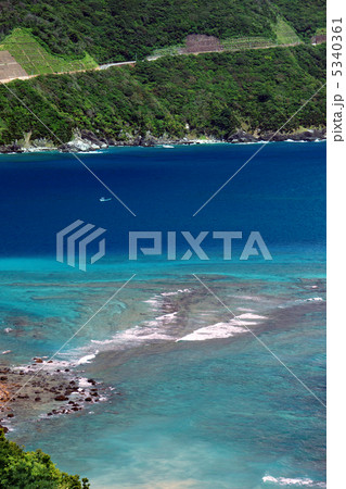 西古見旧日本軍観測所からの絶景　-リーフ- 5340361