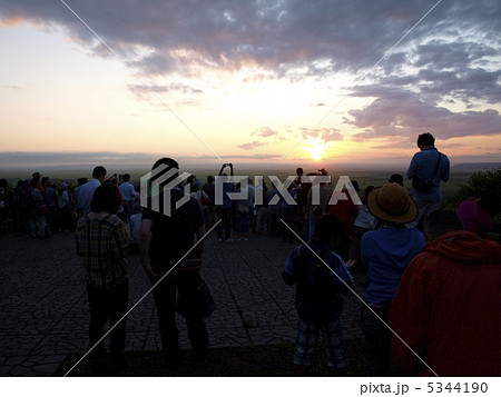 釧路湿原細岡展望台の夕日 釧路湿原細岡展望台の夕日 5344190