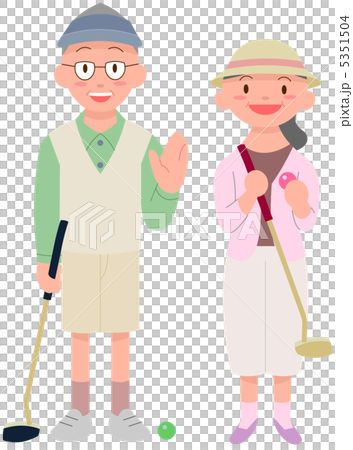 Grand Golf Senior couple Grand Golf Senior couple 5351504