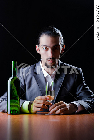 Man suffering from alcohol abuse Man suffering from alcohol abuse 5352787