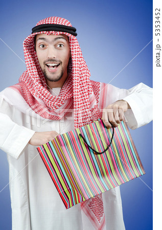 Arab with the gift bags Arab with the gift bags 5353452