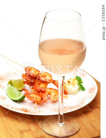 Fried King Prawns Served in Plate Fried King Prawns Served in Plate 5356084