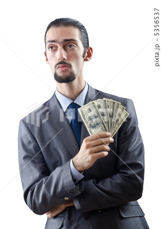 Businessman with american dollars Businessman with american dollars 5356537