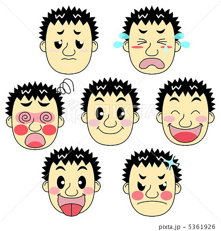 男の子の様々な表情 5361926