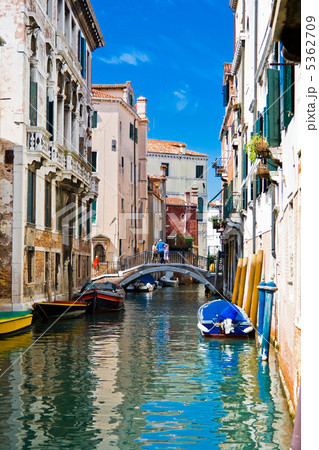 A canal in Venice A canal in Venice 5362709