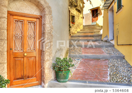 Narrow street. Town of Ventimiglia, Italy. Narrow street. Town of Ventimiglia, Italy. 5364608