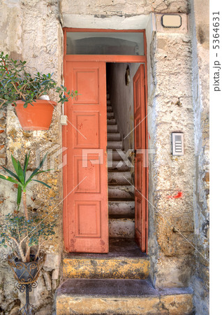 Entrance to old house. Ventimiglia, Italy. 5364631