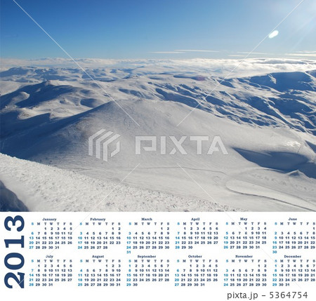 calendar 2013 with view of snow mountains in Turkey Palandoken Erzurum ski resort calendar 2013 with view of snow mountains in Turkey Palandoken Erzurum ski resort 5364754