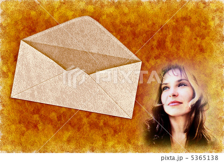 beautiful woman on vintage grunge background 5365138