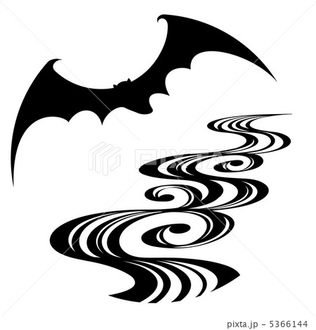 蝙蝠と流水文様 蝙蝠と流水文様 5366144
