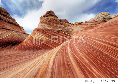 ザ ウェーブ アメリカの秘境の写真素材