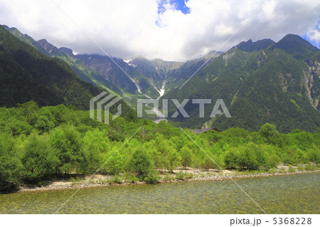 梓川から見た岳沢 梓川から見た岳沢 5368228