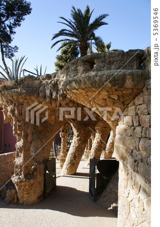 スペイン　バルセロナ　グエル公園 5369546