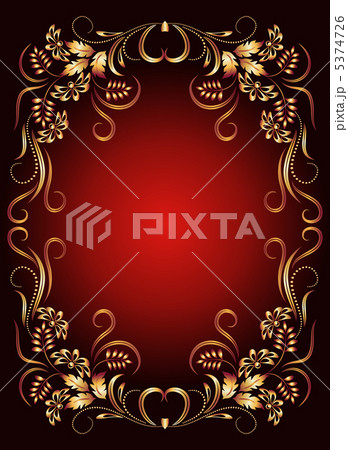 Background with golden ornament 5374726