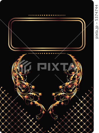 Background with golden ornament 5374744