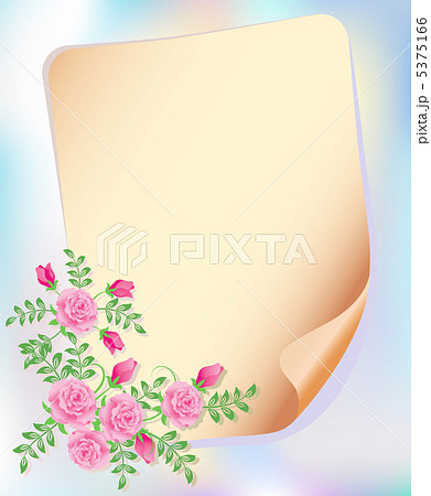 Roses and paper for your text Roses and paper for your text 5375166