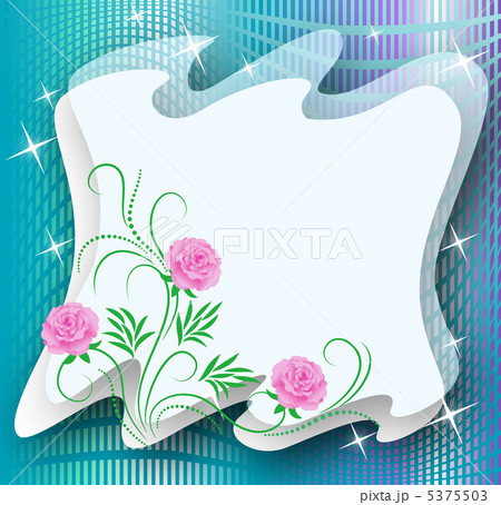 Background with flowers and a place for text or photo 5375503