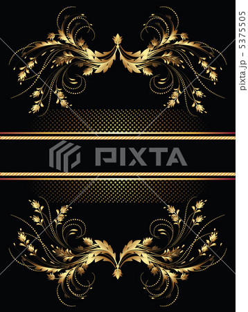 Background with golden ornament Background with golden ornament 5375505