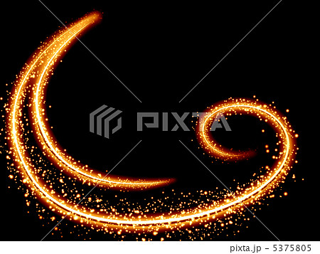 Abstract glowing curl 5375805