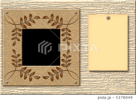 Wooden framework and paper blank leaf Wooden framework and paper blank leaf 5376049