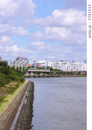 京浜運河と東京モノレール 京浜運河と東京モノレール 5381014