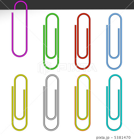 着色されたペーパークリップ。 着色されたペーパークリップ。 5381470