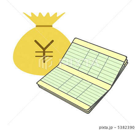 通帳と金貨袋 通帳と金貨袋 5382390
